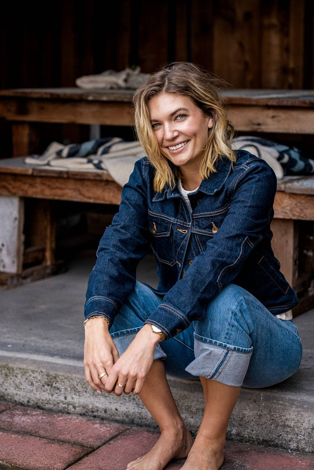 Women | Artcher Jacket | 14oz Broken Twill Denim - Ocean