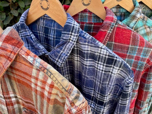 Flannel shirts: Pastel / XL