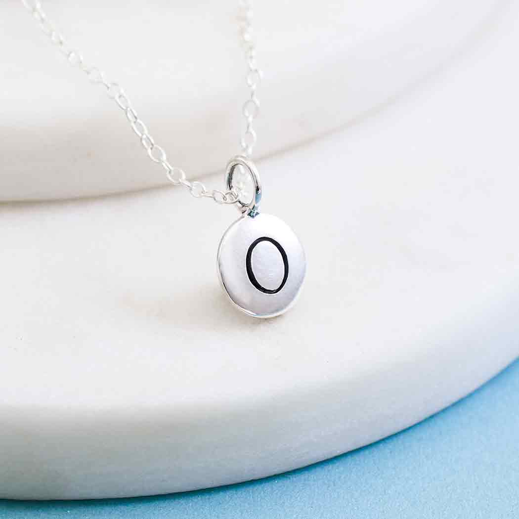 Sterling Silver Initial Charm Necklace