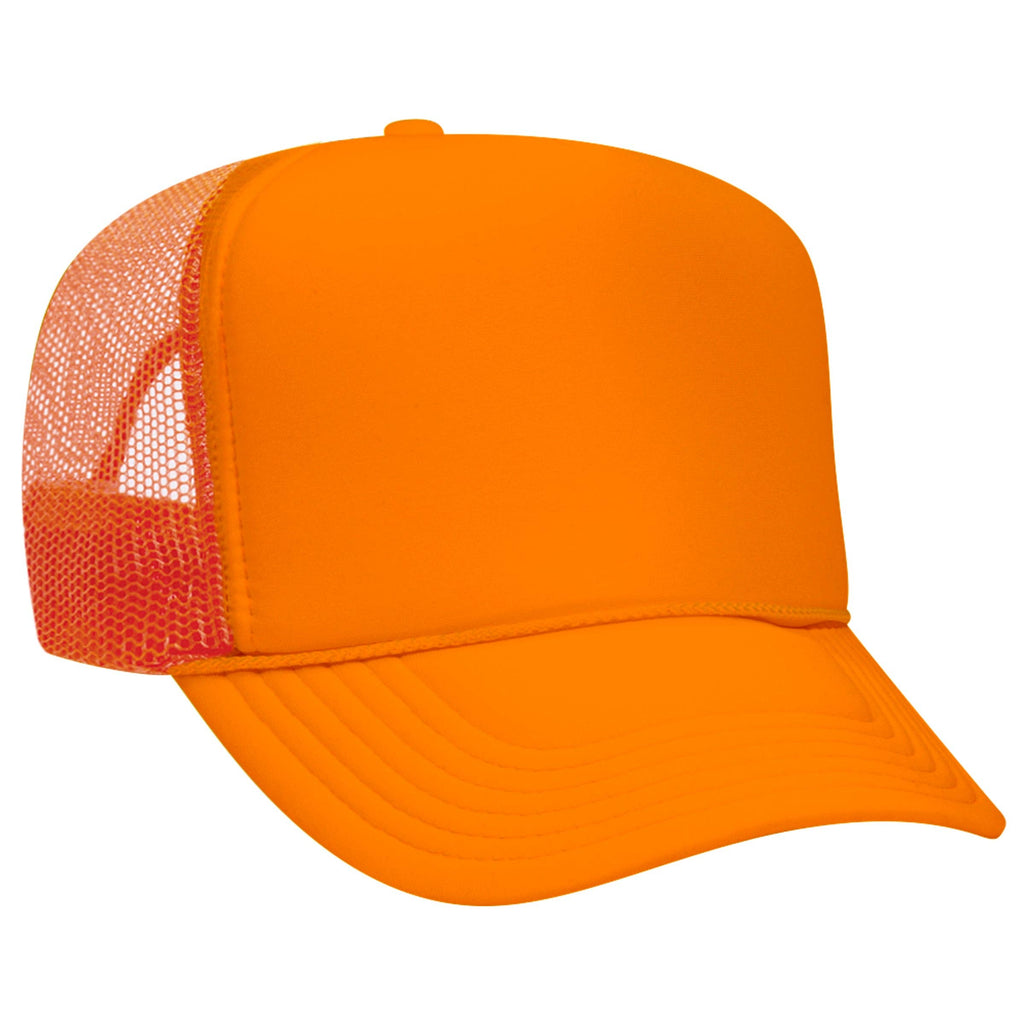 Otto 55-133 5-Panel High Crown Foam Trucker Hats - Neon Colors
