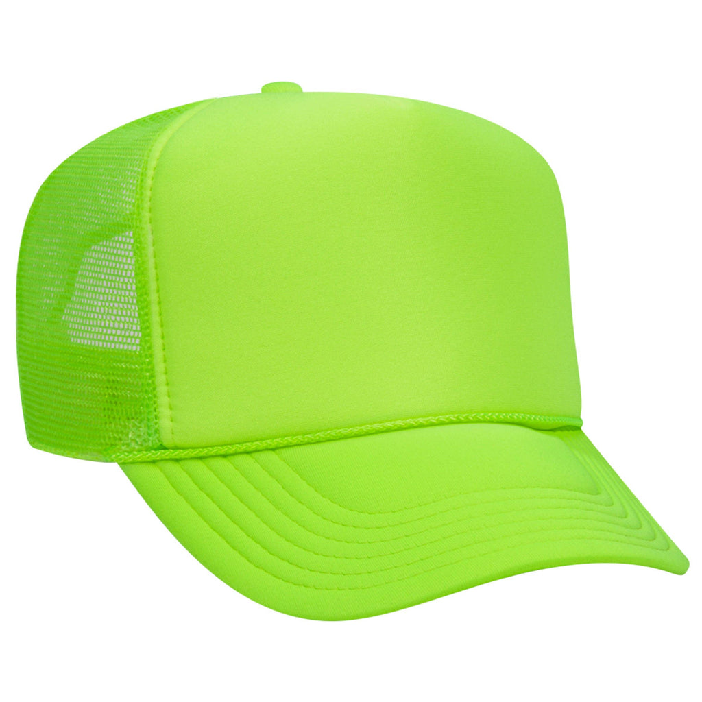 Otto 55-133 5-Panel High Crown Foam Trucker Hats - Neon Colors
