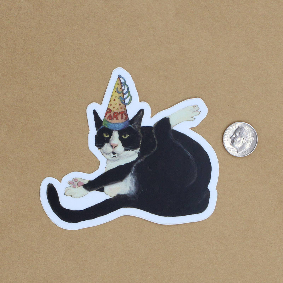 Party Cat Vinyl STICKER