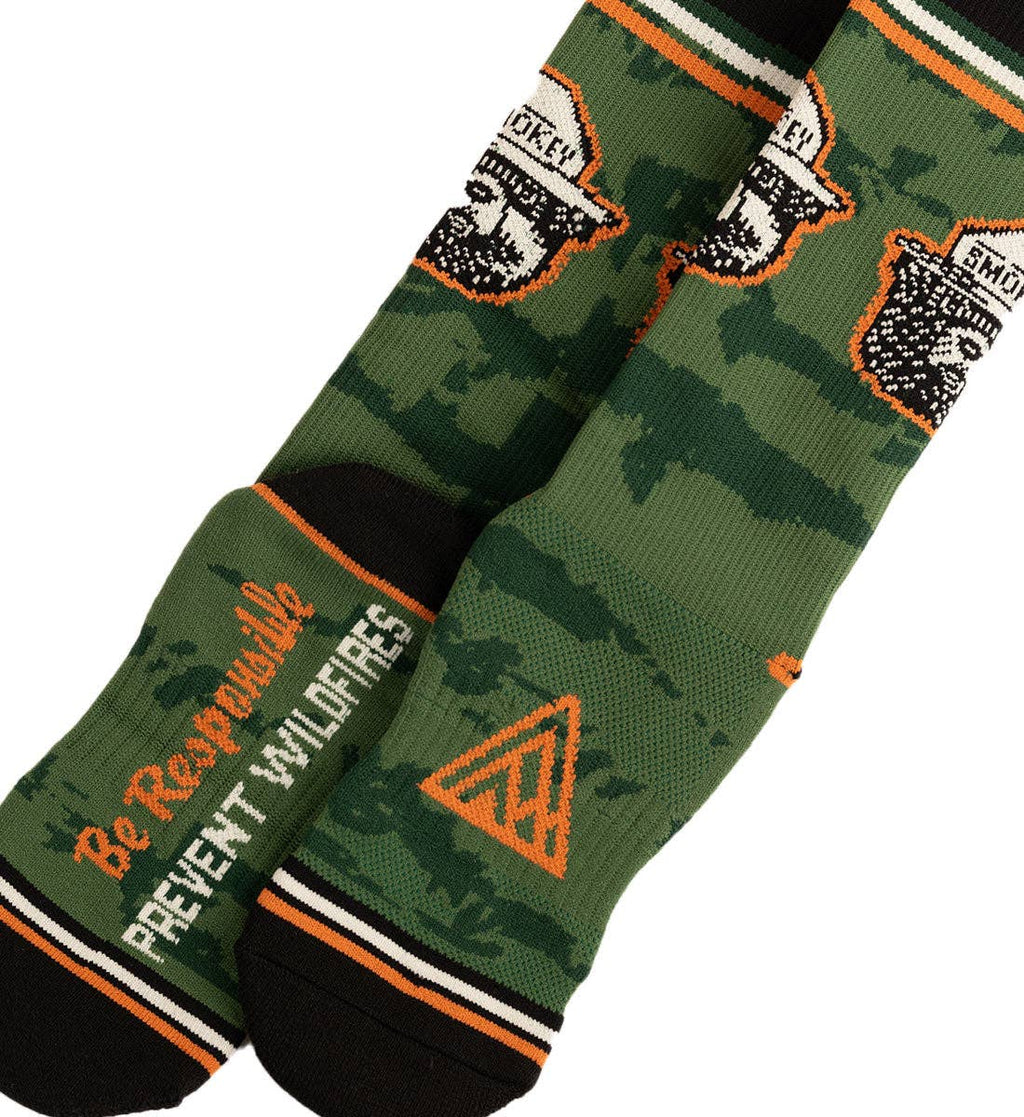 Smokey 2 Pack crew socks green