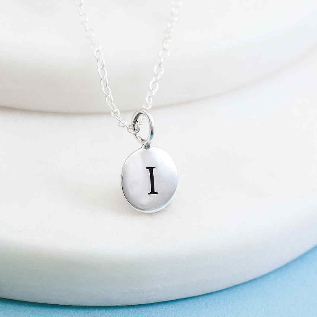Sterling Silver Initial Charm Necklace