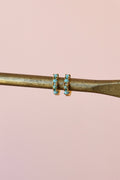 MINI TURQUOISE HOOPS