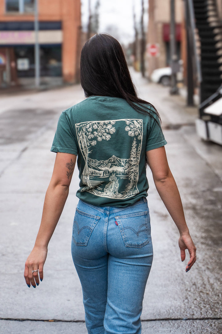 Fireside Unisex Tee - Blue Spruce