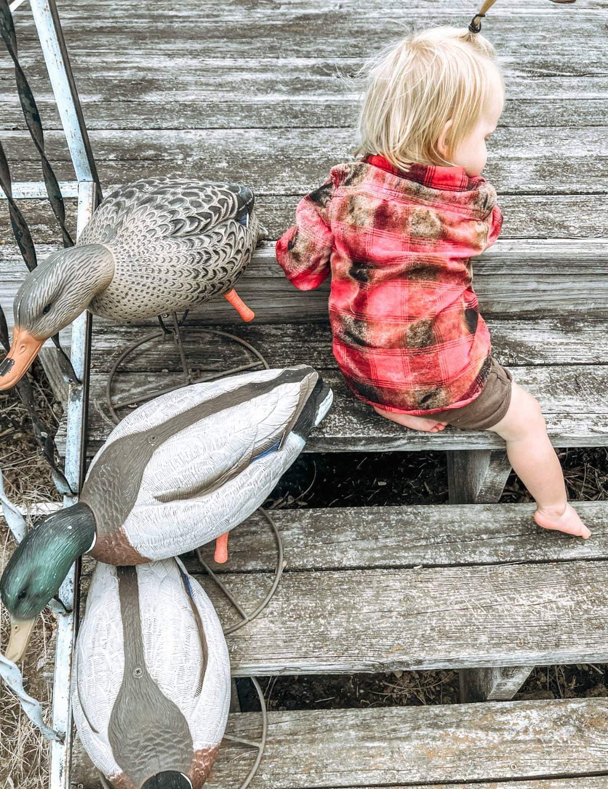 Toddler Upcycled bleached flannels