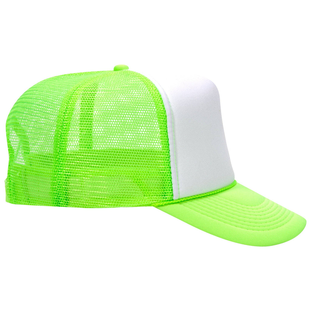Otto 55-133 5-Panel High Crown Foam Trucker Hats - Neon Colors