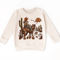 Cowgirl Riding Off In The Sunset Shirt - Girls Western Cowgirl Tee