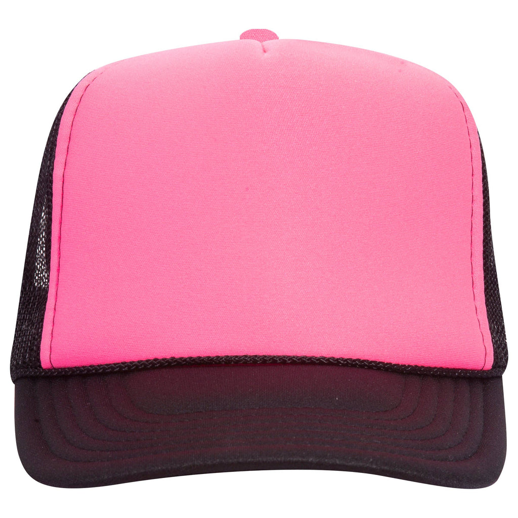 Otto 55-133 5-Panel High Crown Foam Trucker Hats - Neon Colors