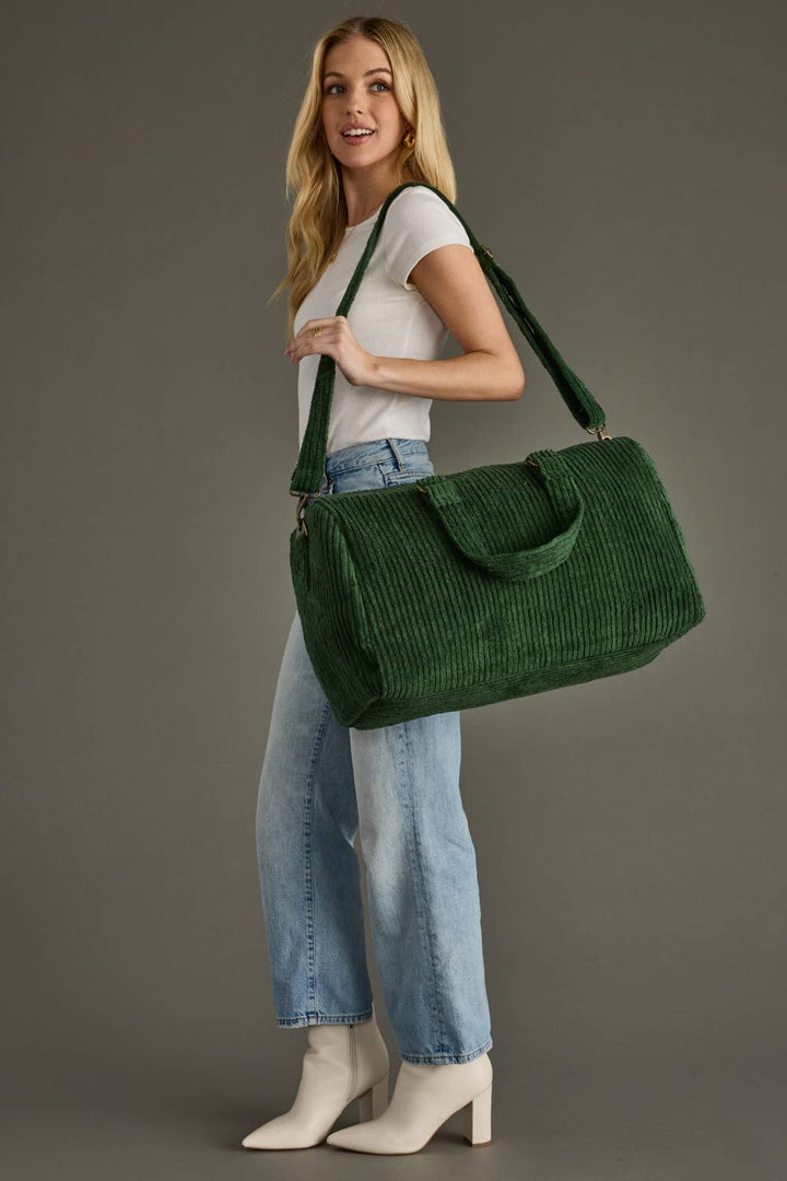 Dk. Green Corduroy Duffel