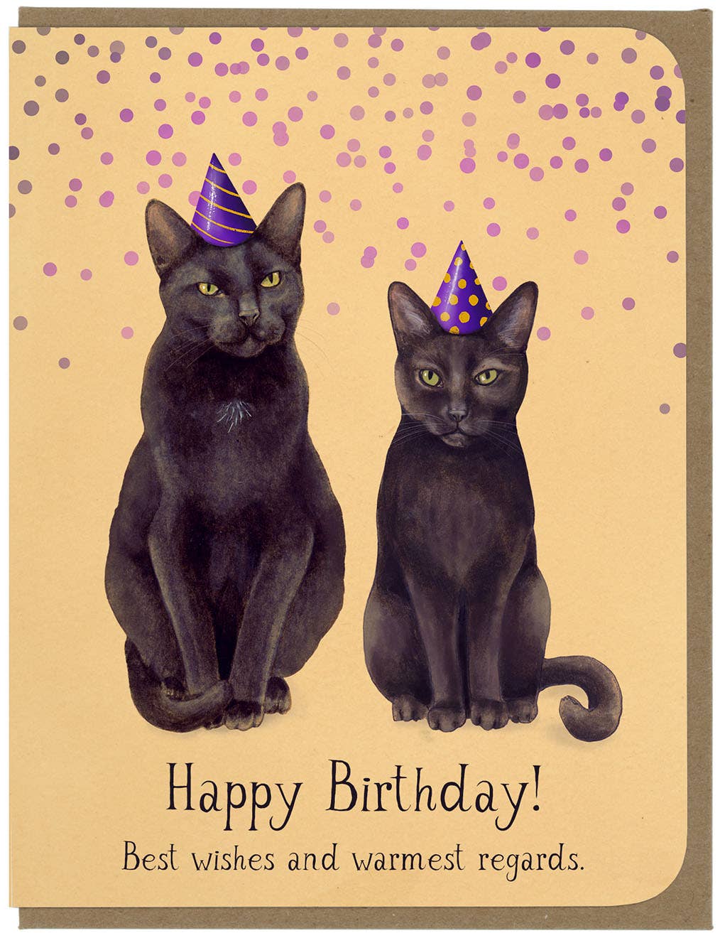 BIRTHDAY - Black Cats - Greeting Card 