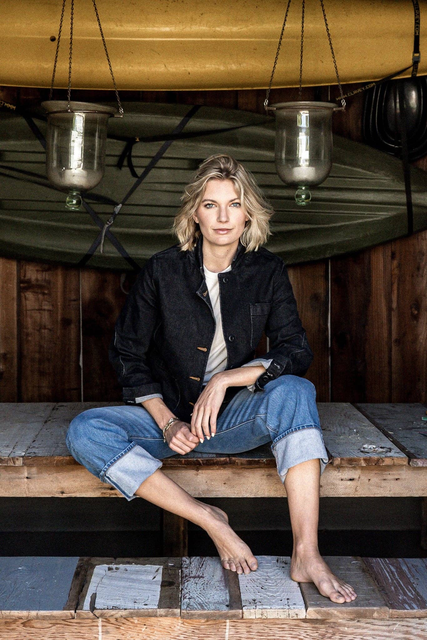Women | Scout Blazer | 140z  Denim Chore Blazer - Black