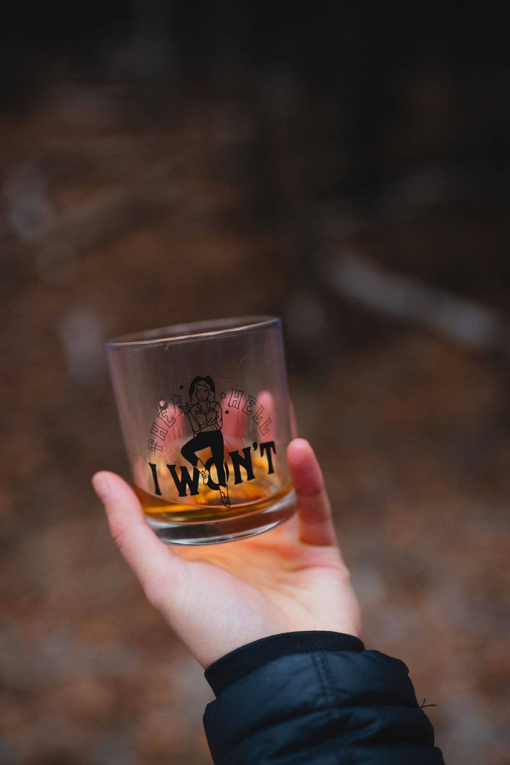 The Hell I Won't Rocks Glass