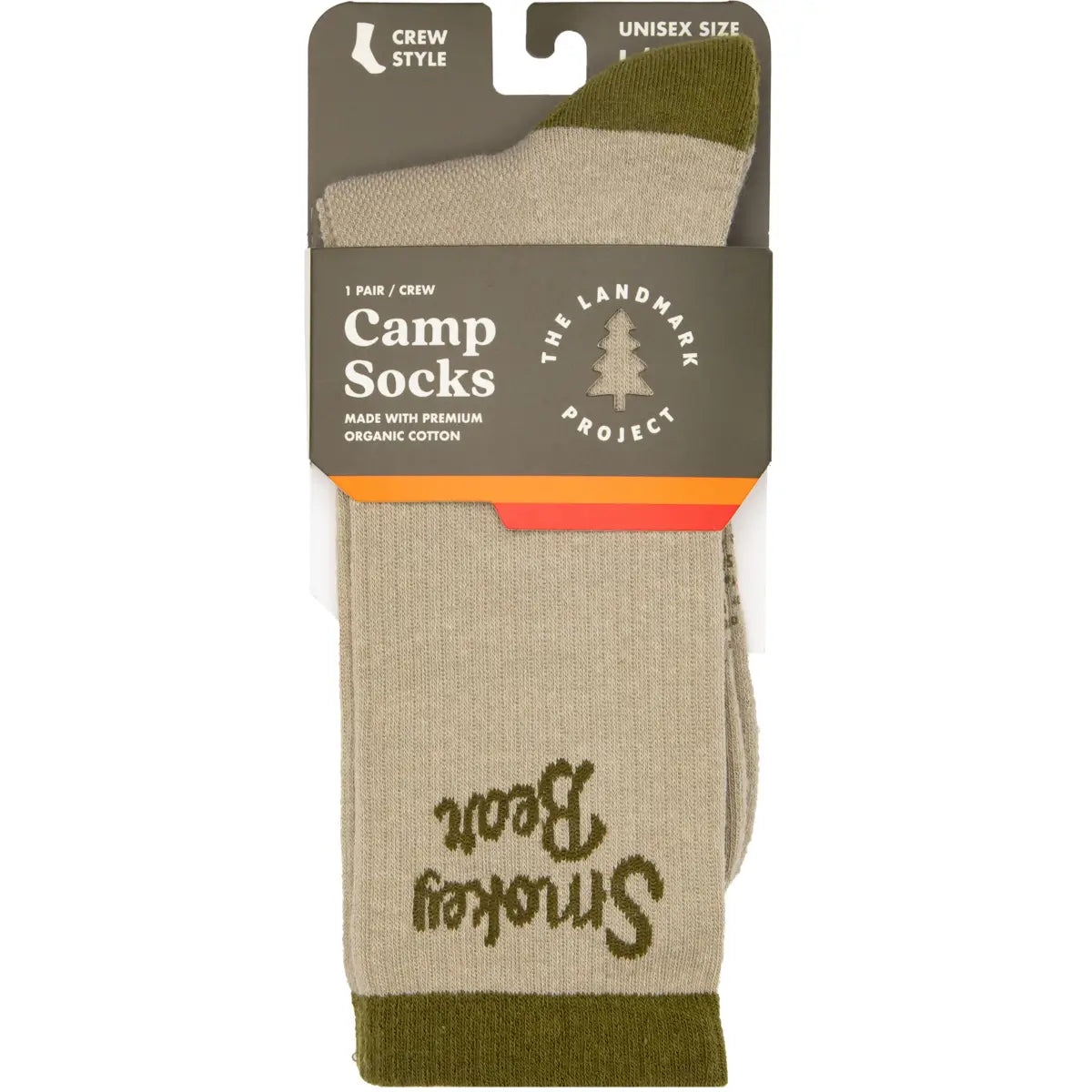 Socks Signature Smokey Bear in Sage Green