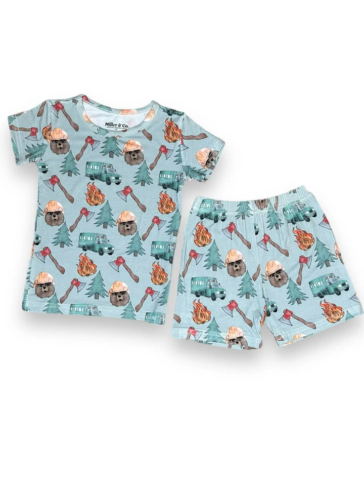 2-Piece Wildland Pajama Shorts and Short Sleeve Set