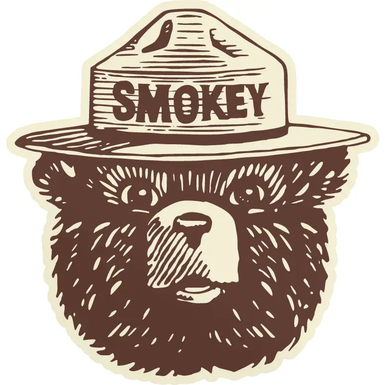 Smokey Bear Vinyl Stickers