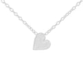 Sterling Silver Heart Slider Necklace