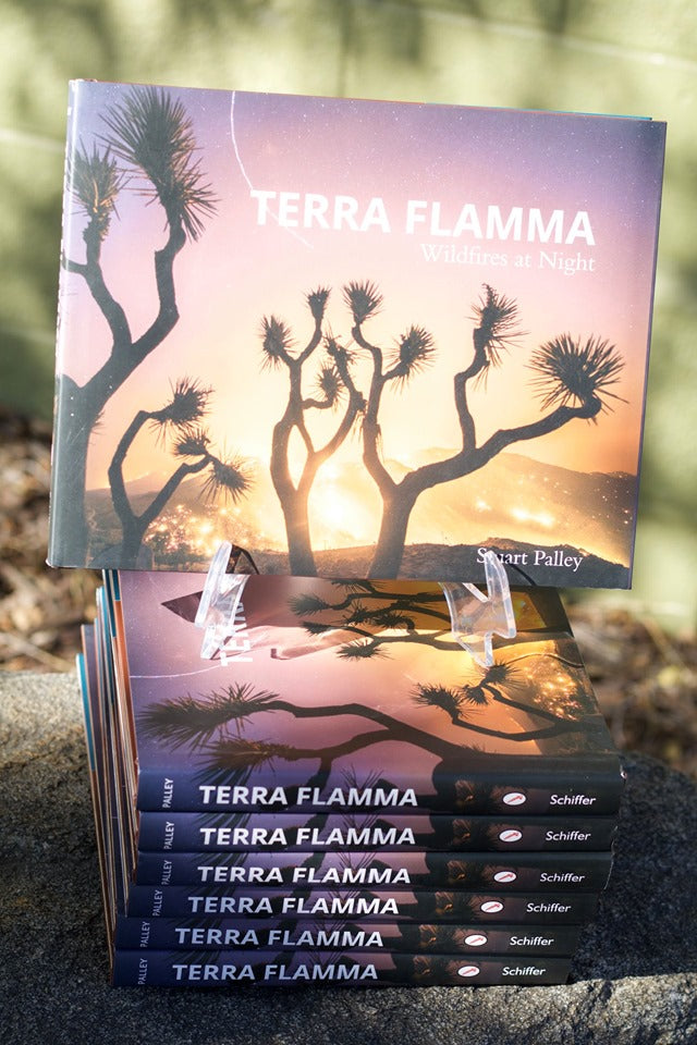 Terra Flamma Wildfires at Night by Stuart Palley Hardcover