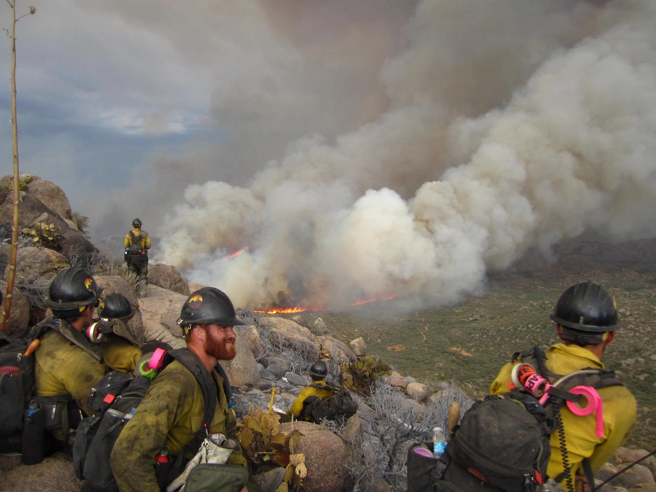 Granite Mountain Hotshots on the Yarnell Hill Fire